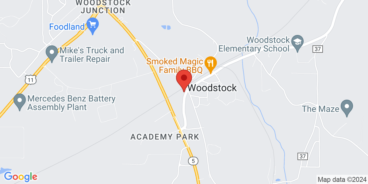 Map of Woodstock Community Library